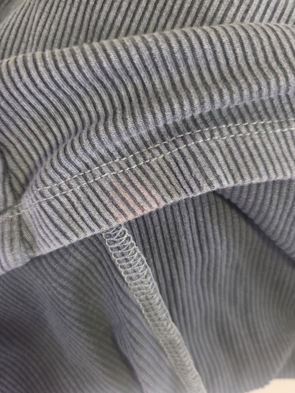 torrid Slate Blue Ribbed Keyhole Tank - Picture 7 of 8